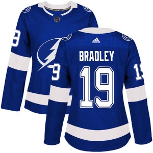 Women's Authentic Tampa Bay Lightning Brian Bradley Blue Home Official Adidas Jersey