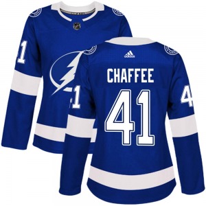 Women's Authentic Tampa Bay Lightning Mitchell Chaffee Blue Home Official Adidas Jersey