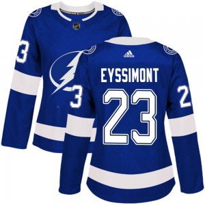 Women's Authentic Tampa Bay Lightning Michael Eyssimont Blue Home Official Adidas Jersey
