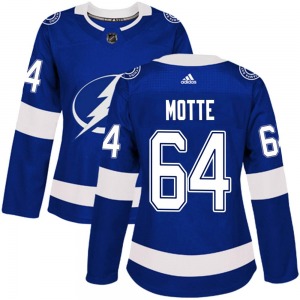 Women's Authentic Tampa Bay Lightning Tyler Motte Blue Home Official Adidas Jersey