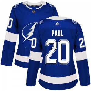 Women's Authentic Tampa Bay Lightning Nicholas Paul Blue Home Official Adidas Jersey