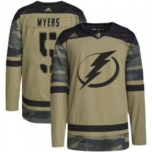 Youth Authentic Tampa Bay Lightning Philippe Myers Camo Military Appreciation Practice Official Adidas Jersey