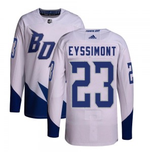 Youth Authentic Tampa Bay Lightning Michael Eyssimont White 2022 Stadium Series Primegreen Official Adidas Jersey