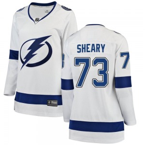 Women's Breakaway Tampa Bay Lightning Conor Sheary White Away Official Fanatics Branded Jersey
