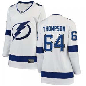 Women's Breakaway Tampa Bay Lightning Jack Thompson White Away Official Fanatics Branded Jersey