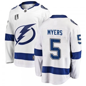 Youth Breakaway Tampa Bay Lightning Philippe Myers White Away 2022 Stanley Cup Final Official Fanatics Branded Jersey