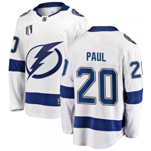 Youth Breakaway Tampa Bay Lightning Nicholas Paul White Away 2022 Stanley Cup Final Official Fanatics Branded Jersey