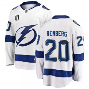 Youth Breakaway Tampa Bay Lightning Mikael Renberg White Away 2022 Stanley Cup Final Official Fanatics Branded Jersey