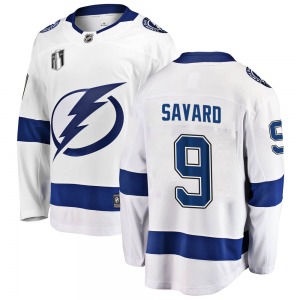 Youth Breakaway Tampa Bay Lightning Denis Savard White Away 2022 Stanley Cup Final Official Fanatics Branded Jersey