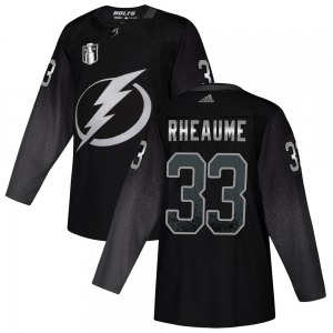 Youth Authentic Tampa Bay Lightning Manon Rheaume Black Alternate 2022 Stanley Cup Final Official Adidas Jersey