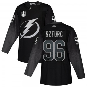 Adult Authentic Tampa Bay Lightning Gabriel Szturc Black Alternate 2022 Stanley Cup Final Official Adidas Jersey